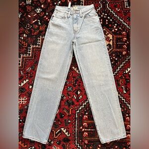 Madewell baggy straight jeans, size 24.